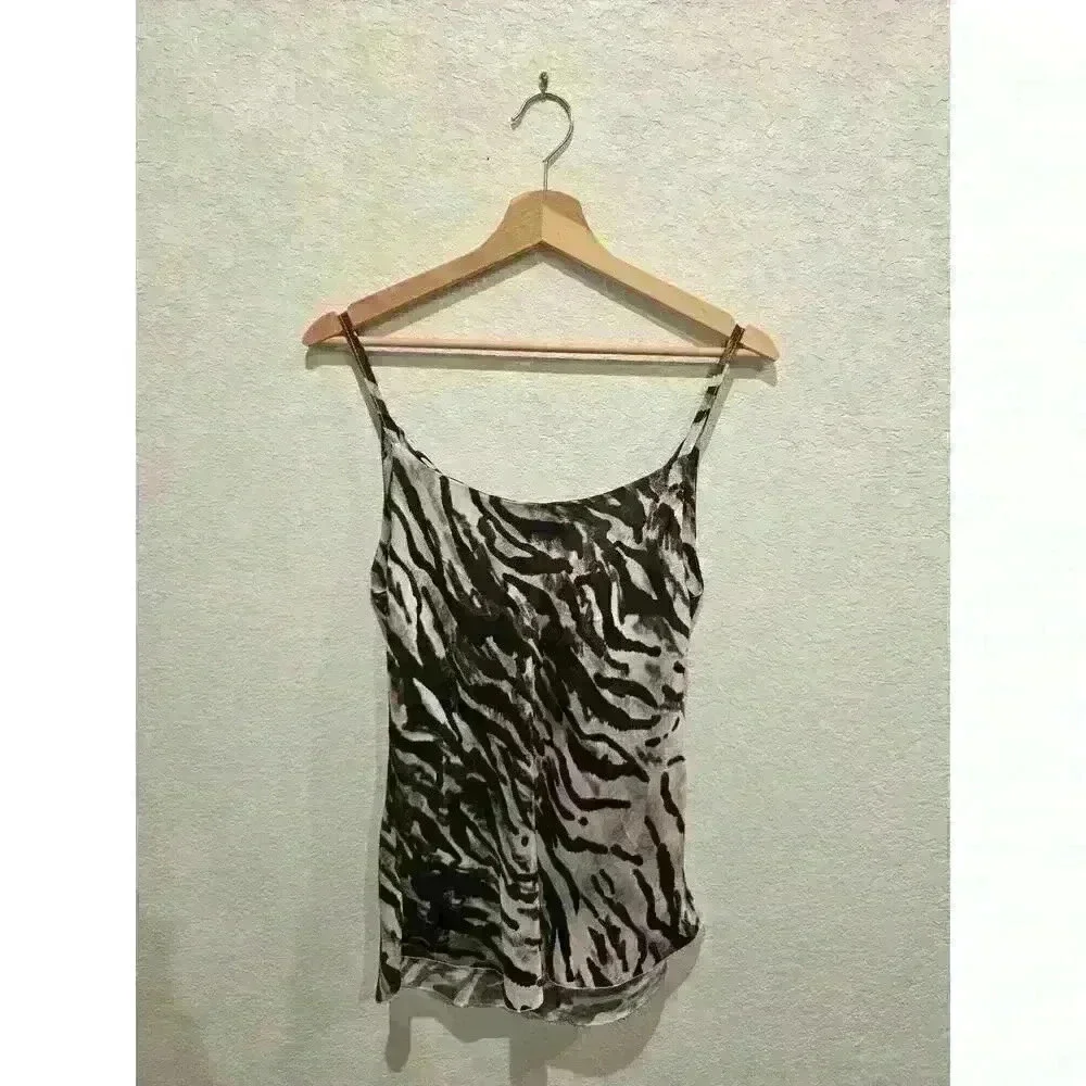 Sofia cowl neck y2k animal print sz s